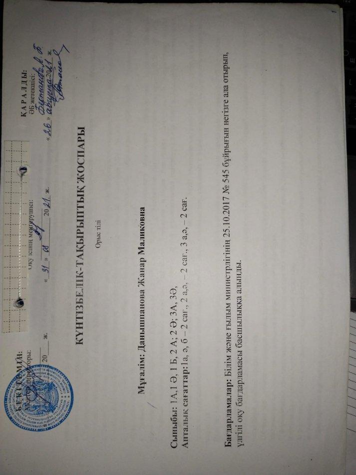 Данышпанова Ж. М.