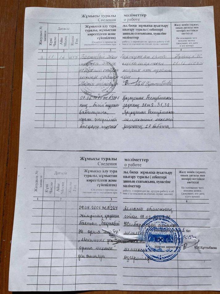 Маясарова Акмарал Нурланбековна